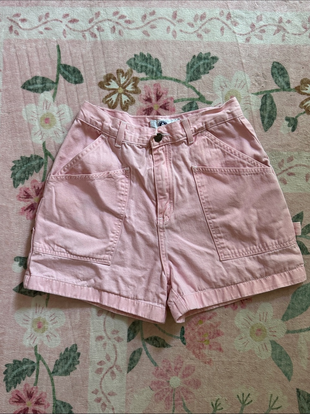 90s vintage Arizona Jean Company Light Pink Utility Cotton Shorts